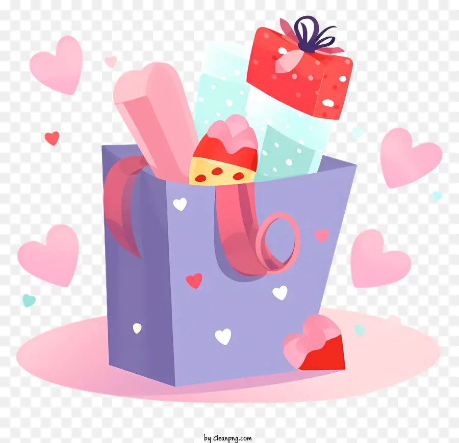 Hari Valentine，Tas Hadiah PNG