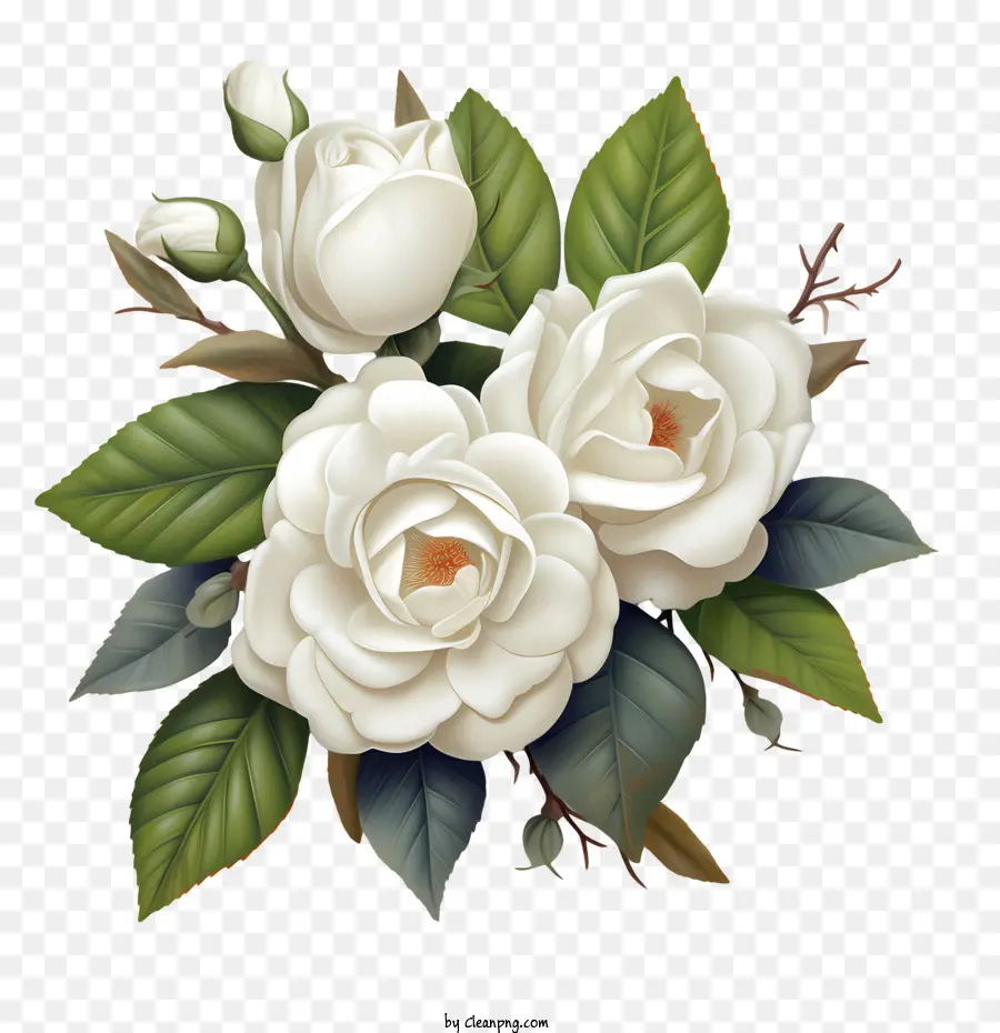 Bunga Mawar Putih，Bunga Putih PNG