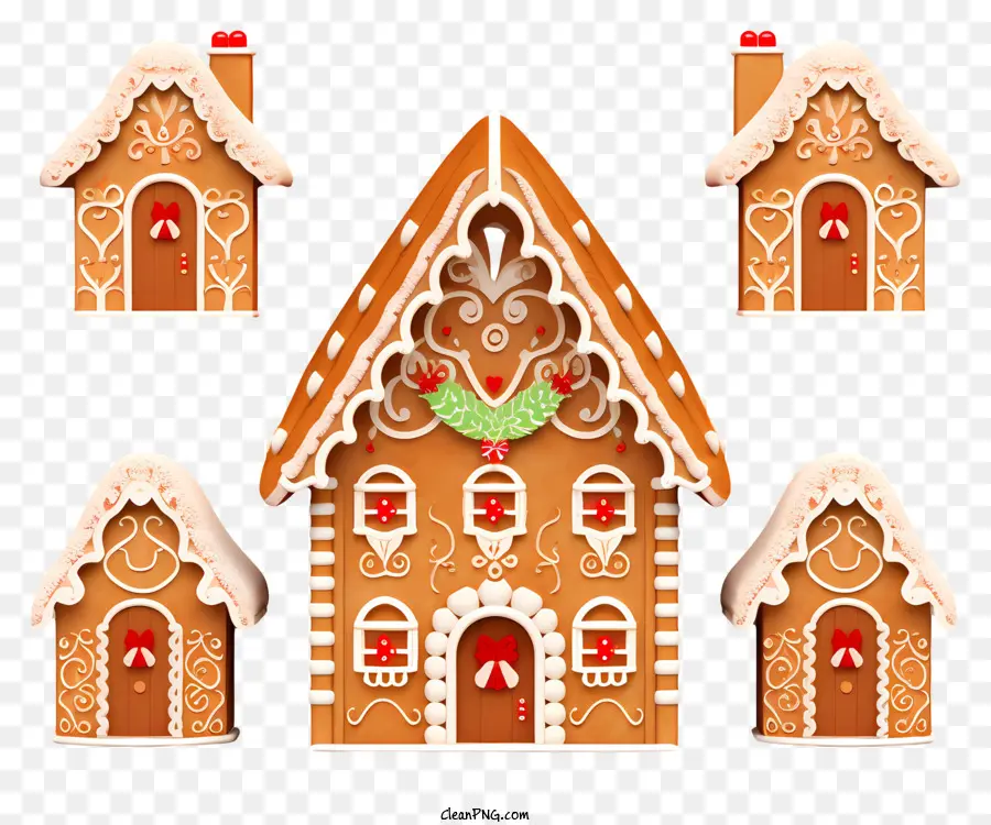 Gingerbread House，Ornamen PNG
