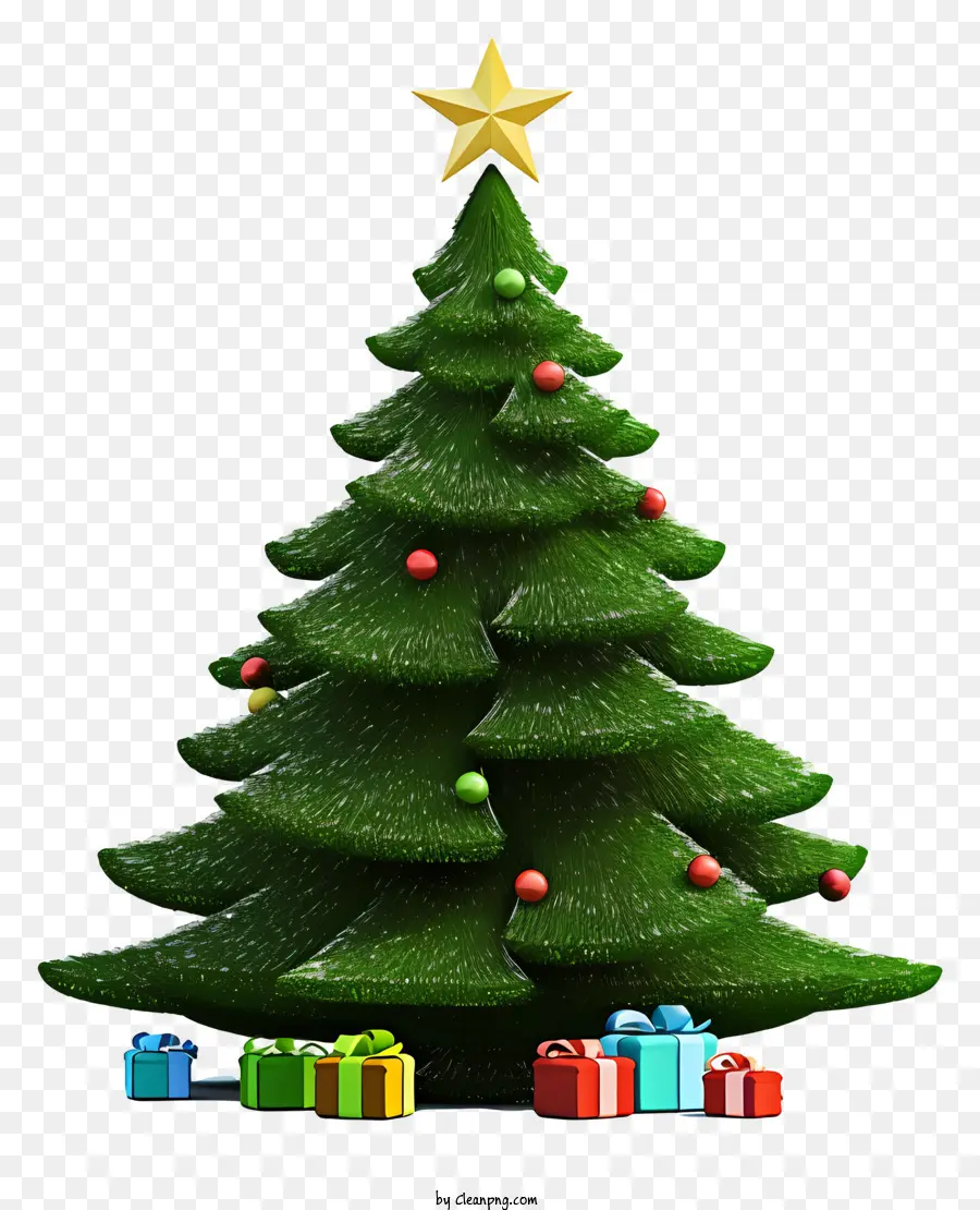 Pohon Natal，Hijau Daun PNG