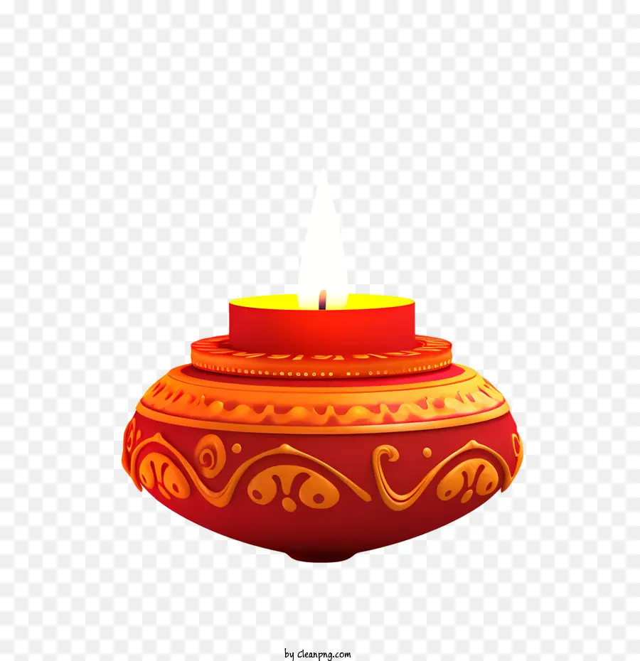 Lampu Diwali，Lilin Dekoratif PNG