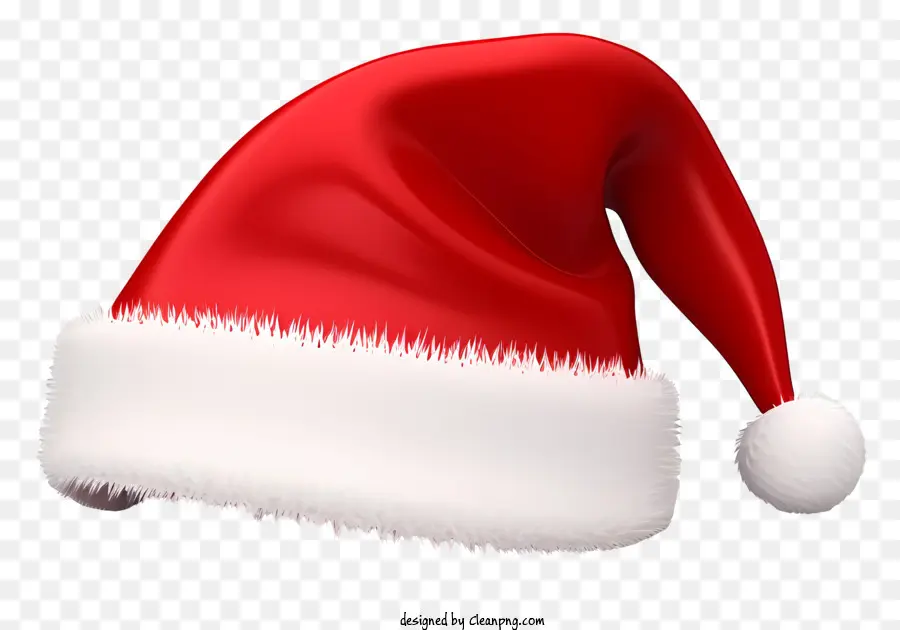 Topi Santa，Topi Santa Merah Dan Putih PNG