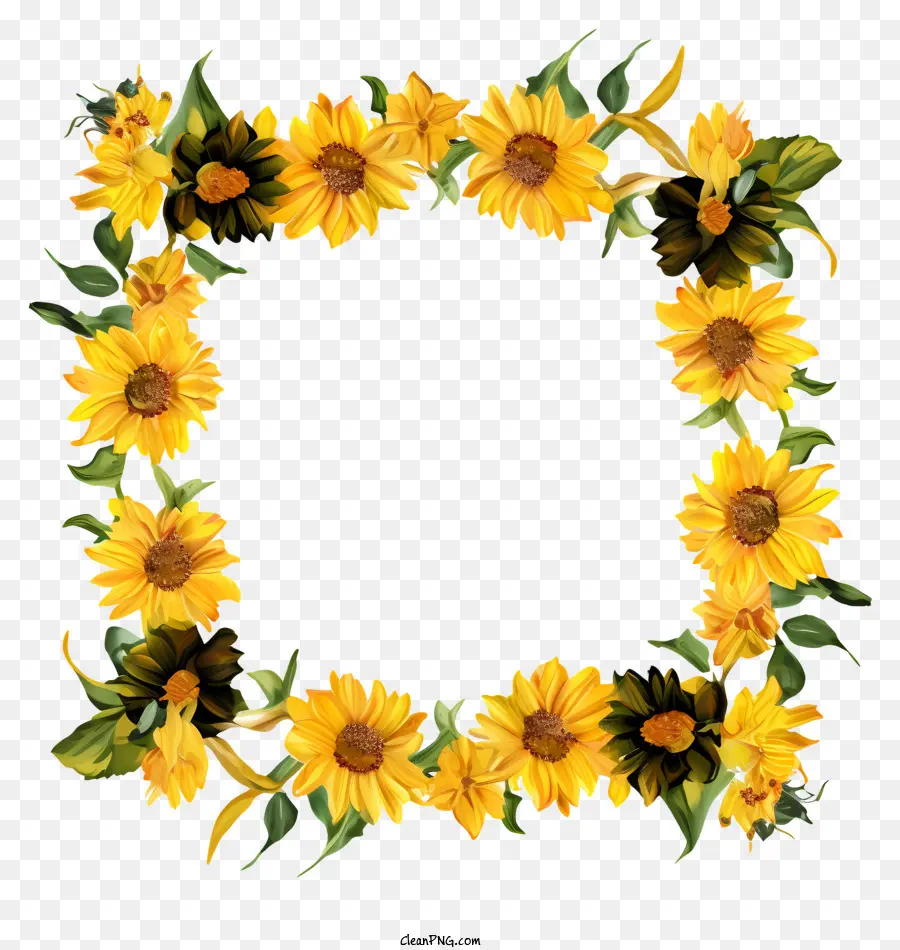 Karangan Bunga，Bunga Matahari PNG