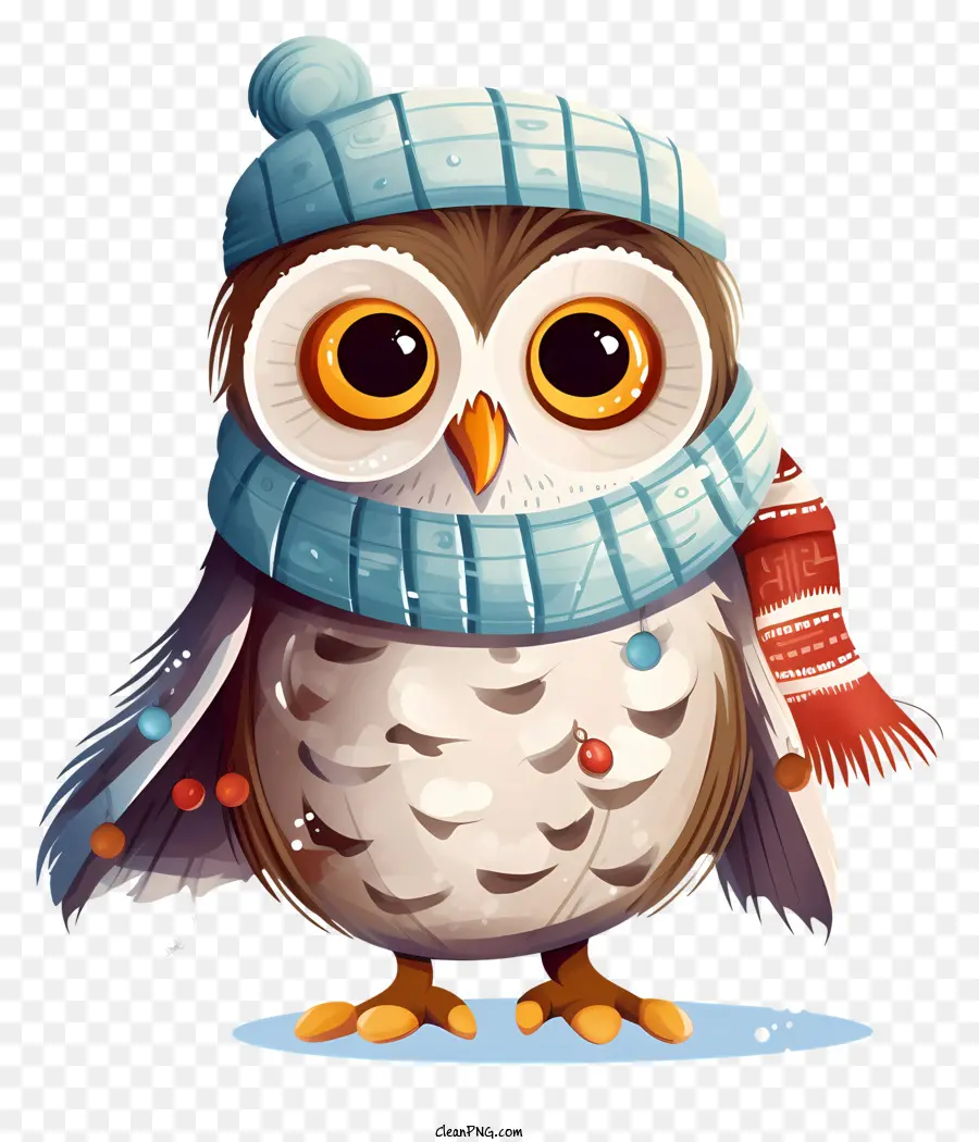 Lucu Owl，Topi Merah Muda PNG