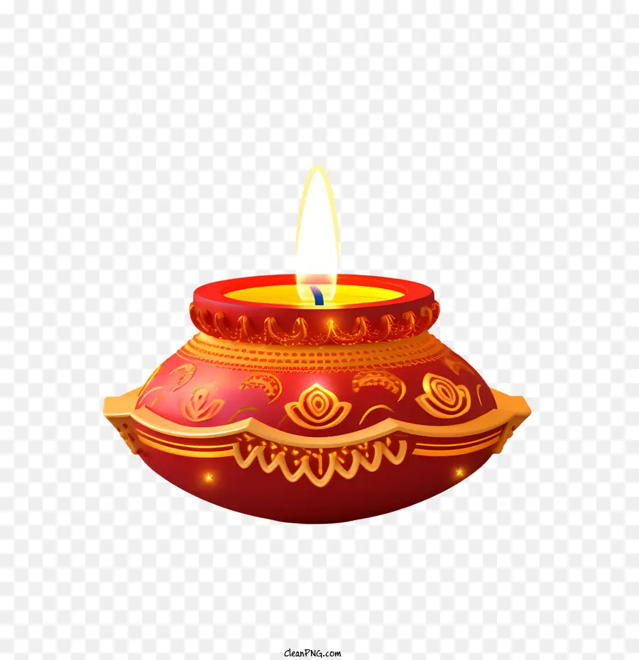 Lampu Diwali，Lilin Dekoratif PNG