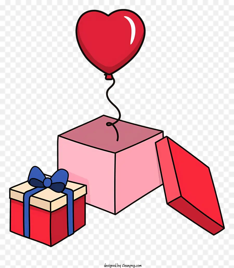 Hadiah Hari Valentine，Kotak Hadiah PNG