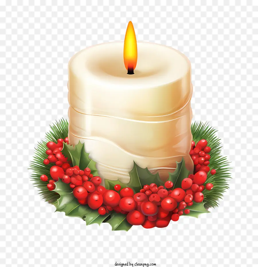 Lilin Natal，Lilin Putih PNG