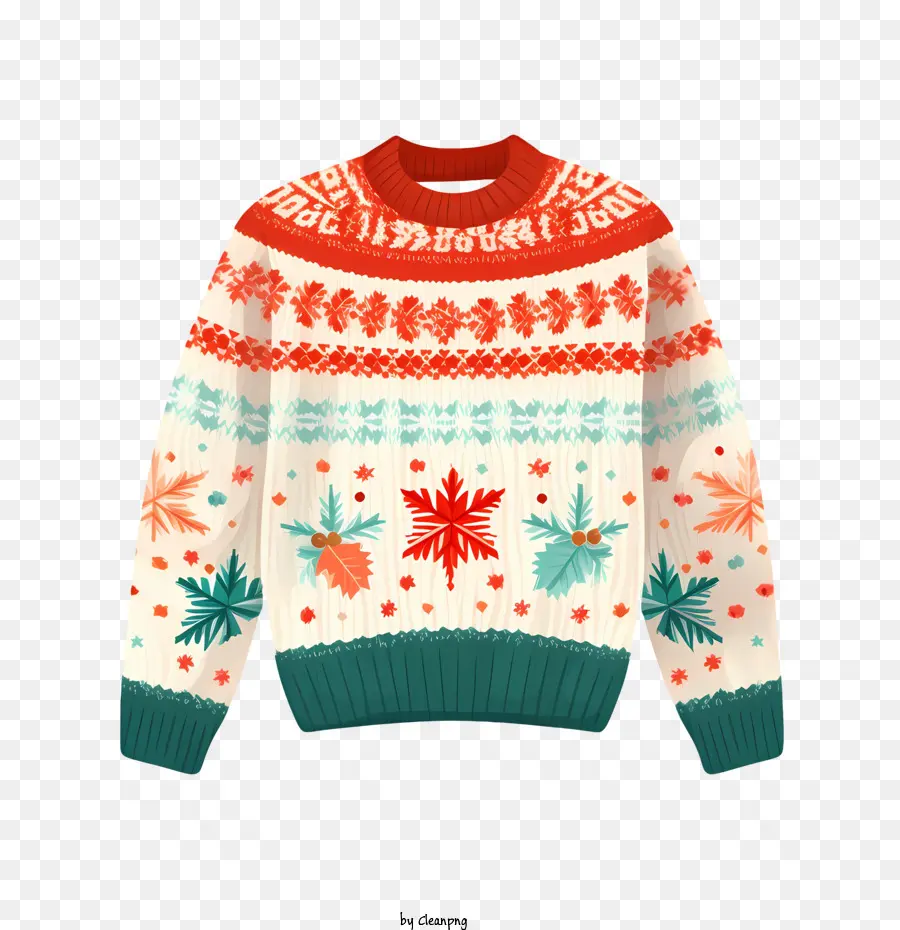 Sweater Natal，Sweter PNG