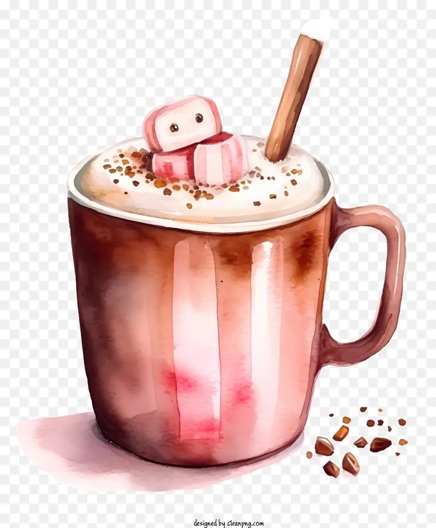 Coklat Panas，Marshmallow PNG