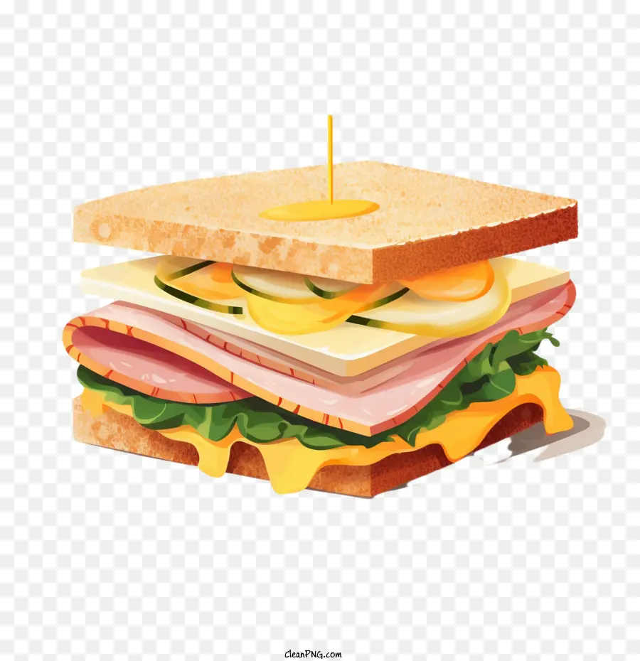 Sandwich，Daging PNG