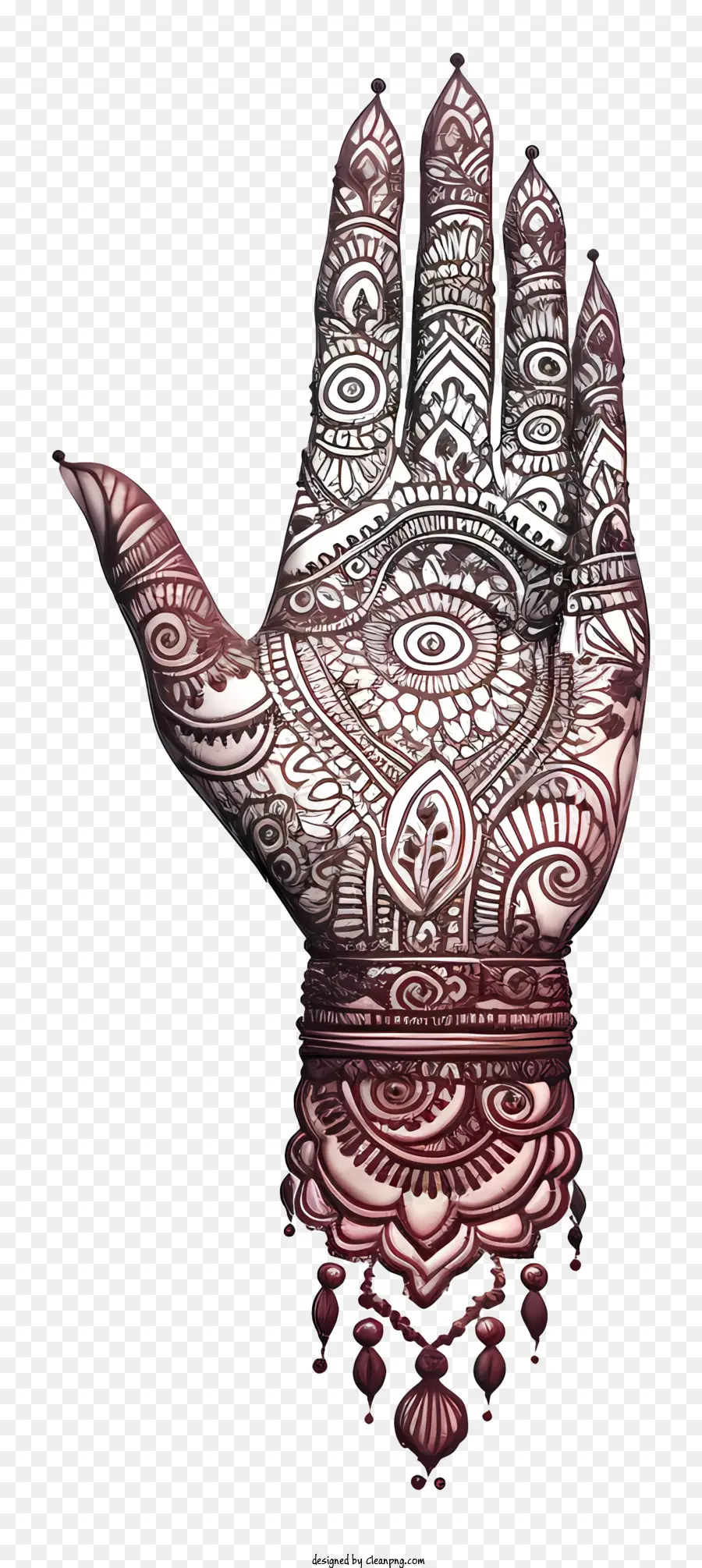 Mehndi，Mehndi Tradisional PNG