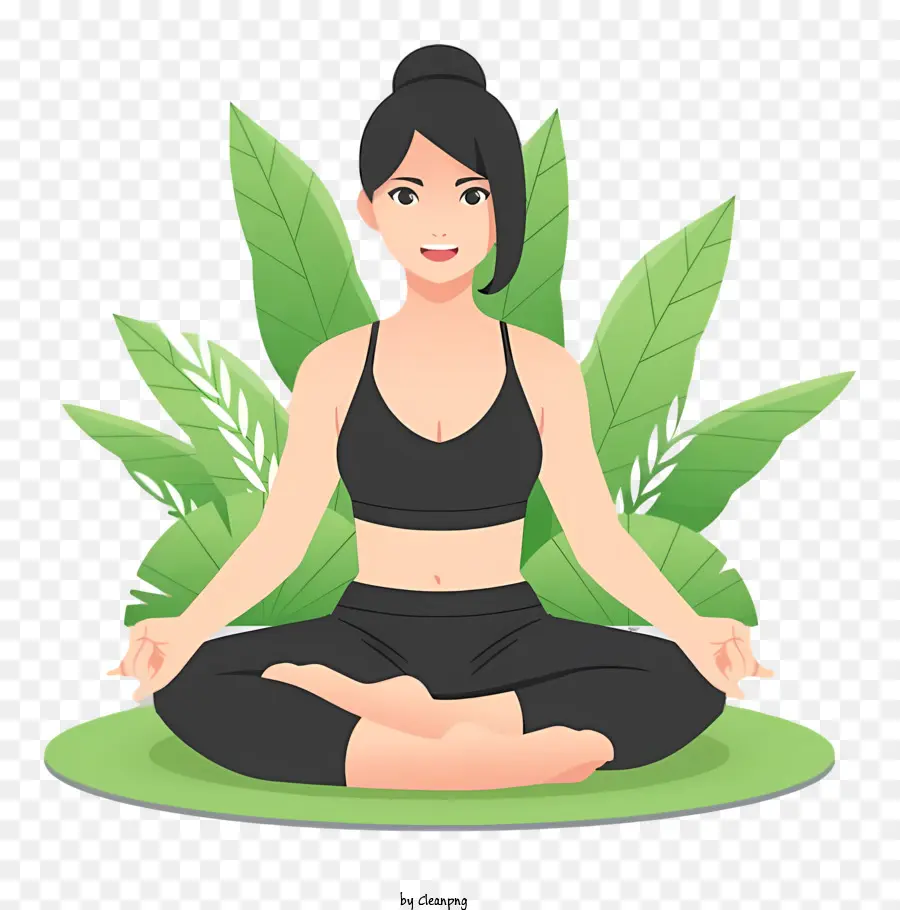 Meditasi，Yoga PNG