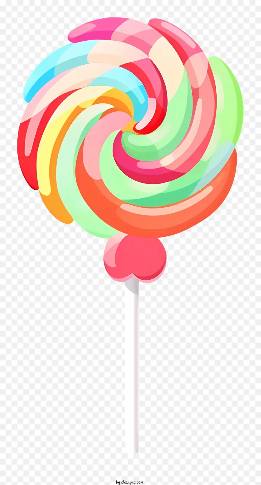 Warna Warni Lollipop，Spiral Lollipop PNG