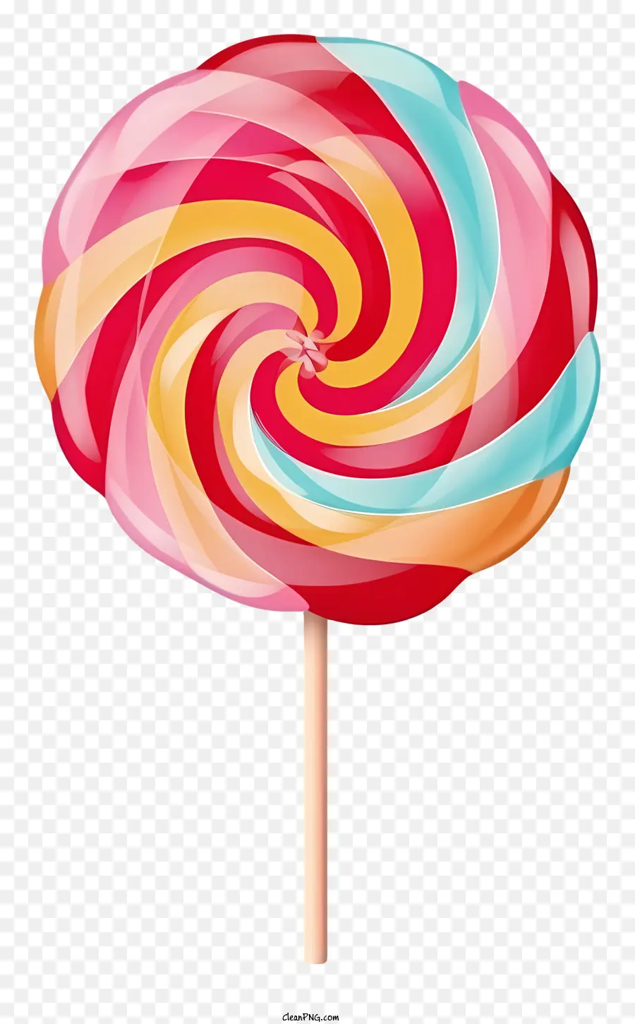 Warna Warni Lollipop，Lollipop Yang Berputar Putar PNG
