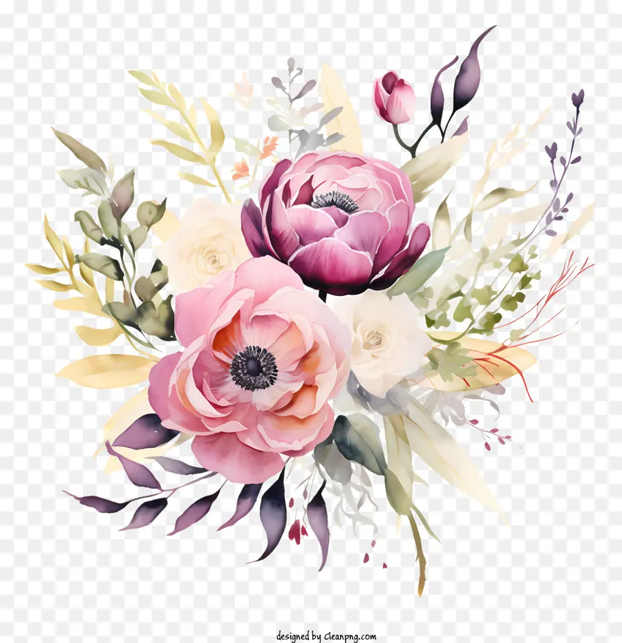 Seni Bunga Pernikahan，Karangan PNG