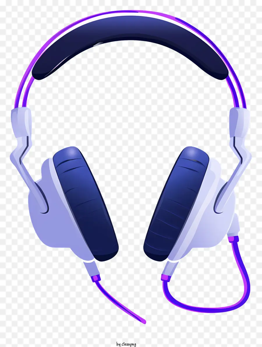 Headphone，Pita Putih PNG