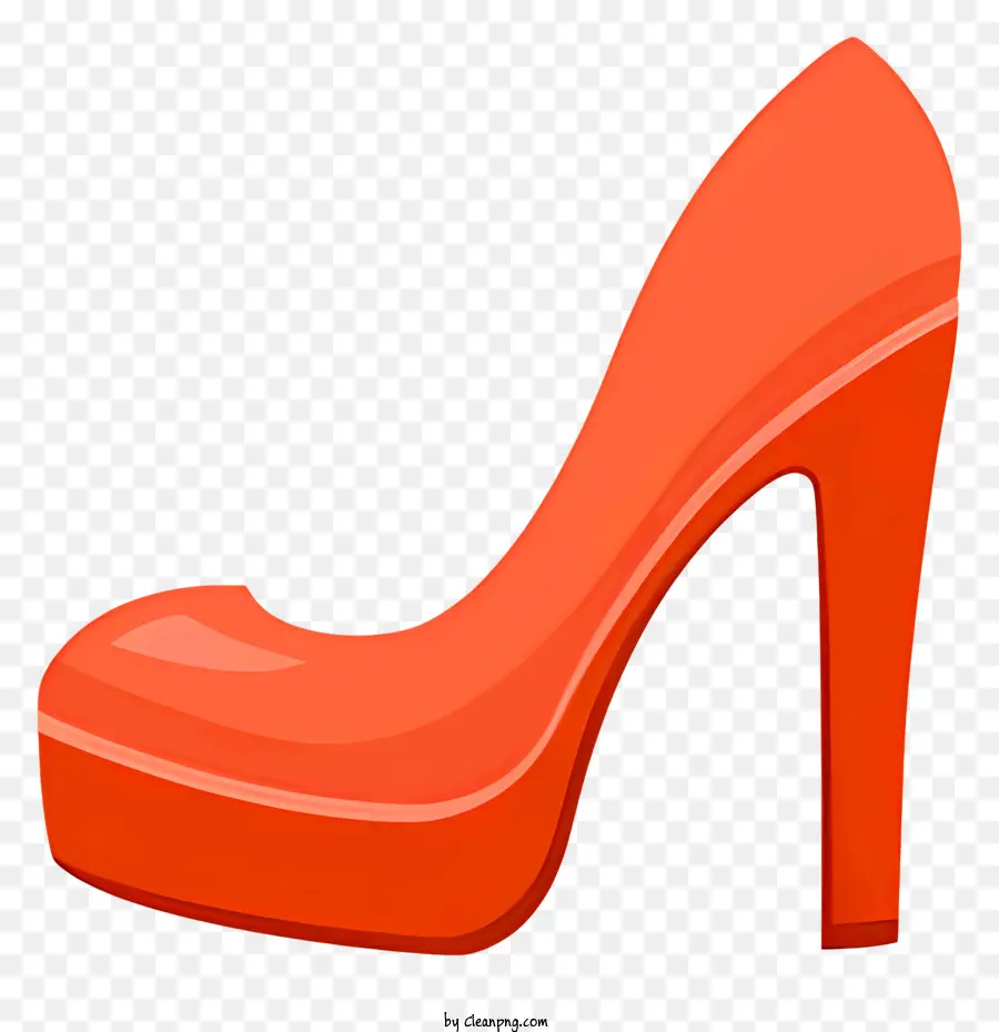 Sepatu Bertumit Tinggi Oranye，Sepatu Tali Pergelangan Kaki PNG