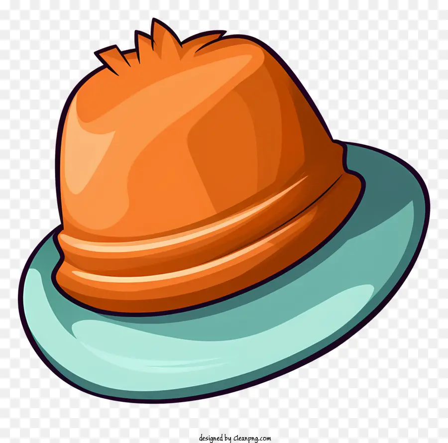 Topi Oranye，Tombol Biru PNG