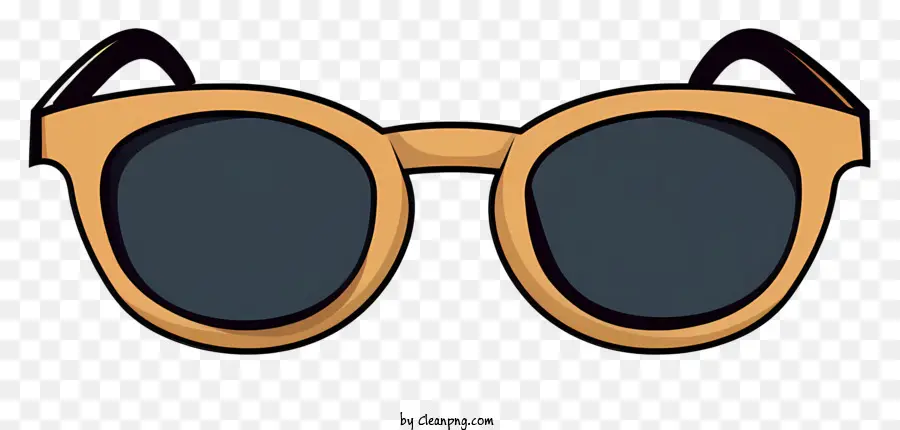 Kacamata，Lensa Hitam PNG