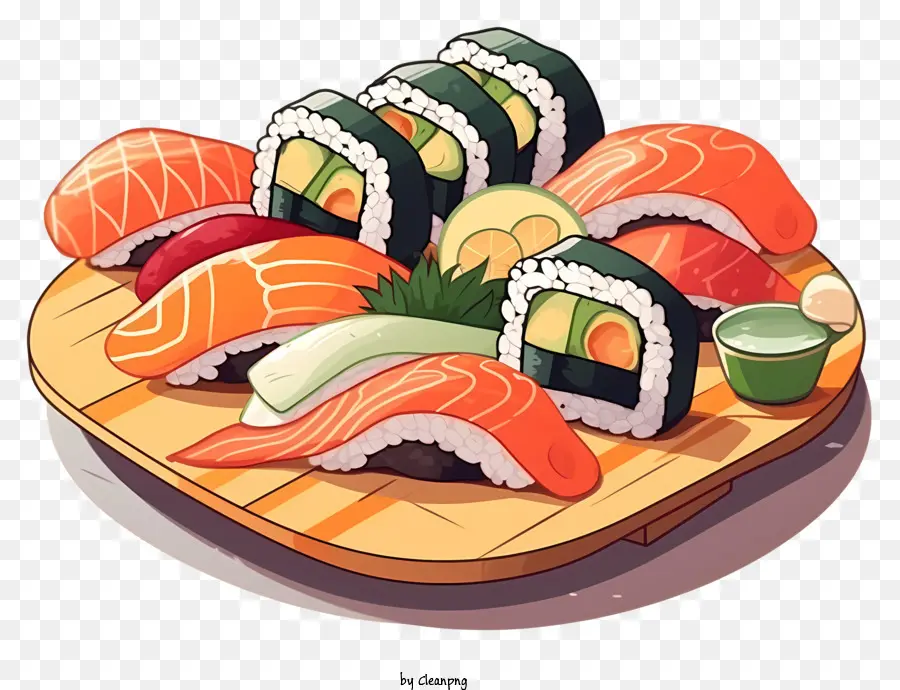 Sushi，Piring Sushi PNG