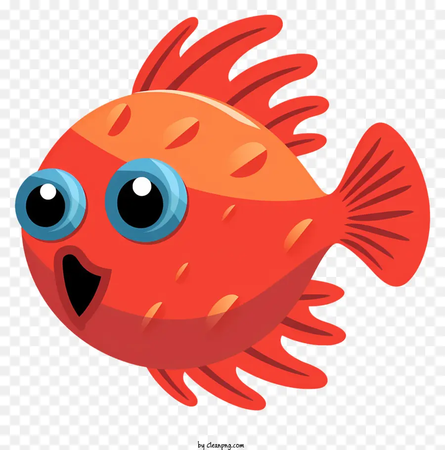 Ikan Merah，Gambar Kartun PNG