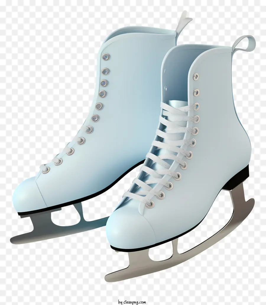 Ice Skates，Sepatu Kulit Putih PNG