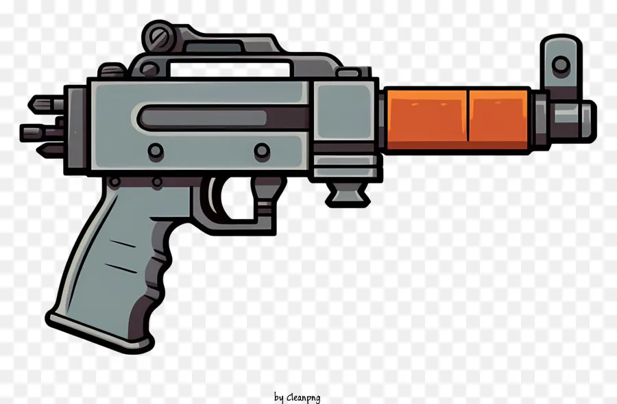 Pistol，Tip Oranye PNG