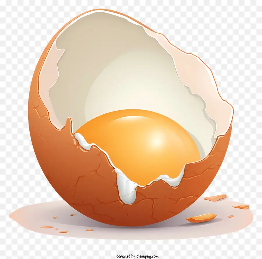Telur Yang Rusak，Cangkang Retak PNG