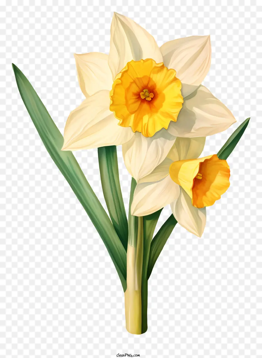 Daffodil，Bunga Putih PNG