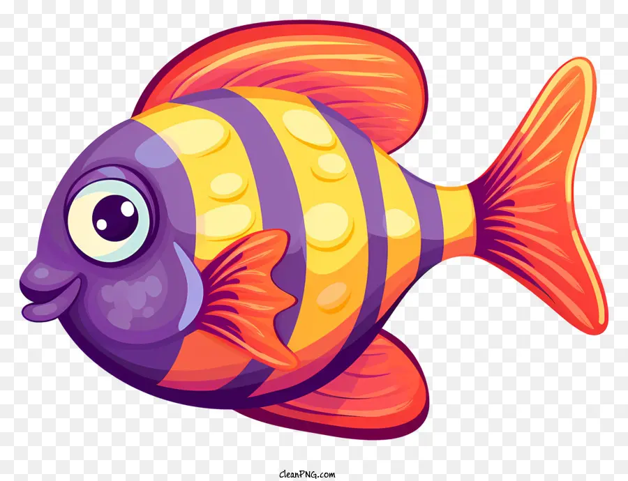 Ikan Warna Warni，Tersenyum Ikan PNG