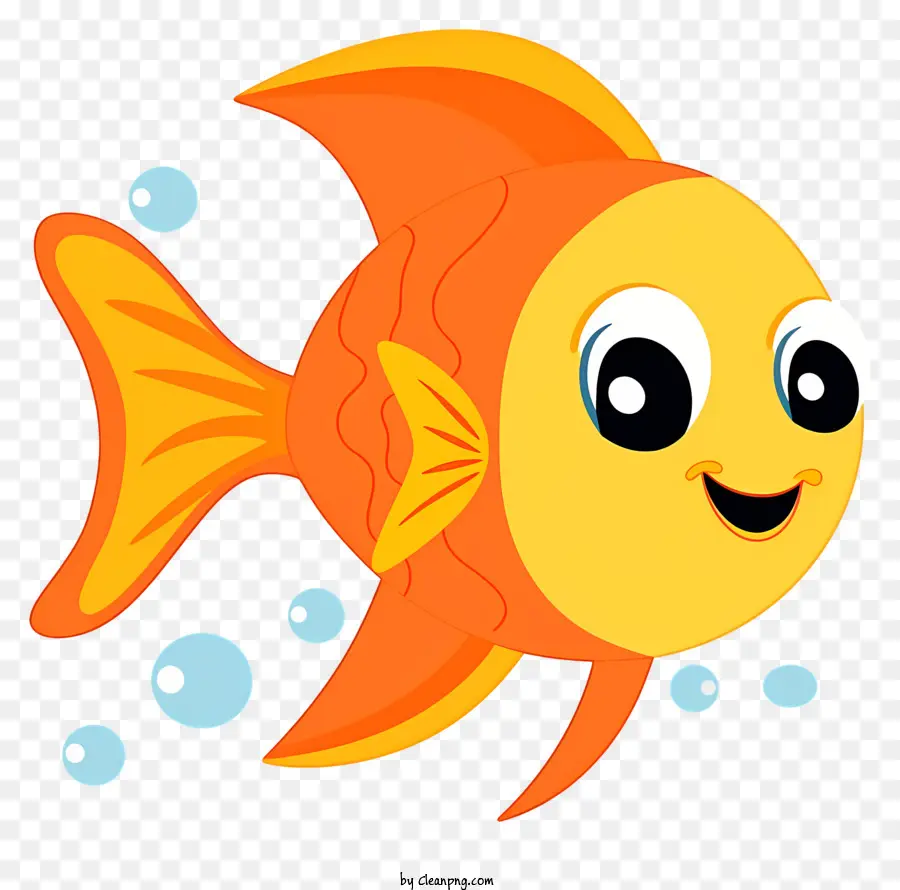 Ikan Mas Tersenyum，Kartun Ikan PNG