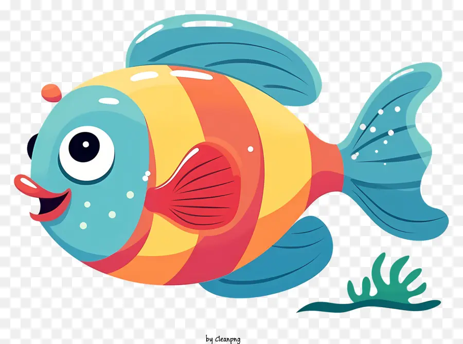 Kartun Ikan，Happy Ikan PNG