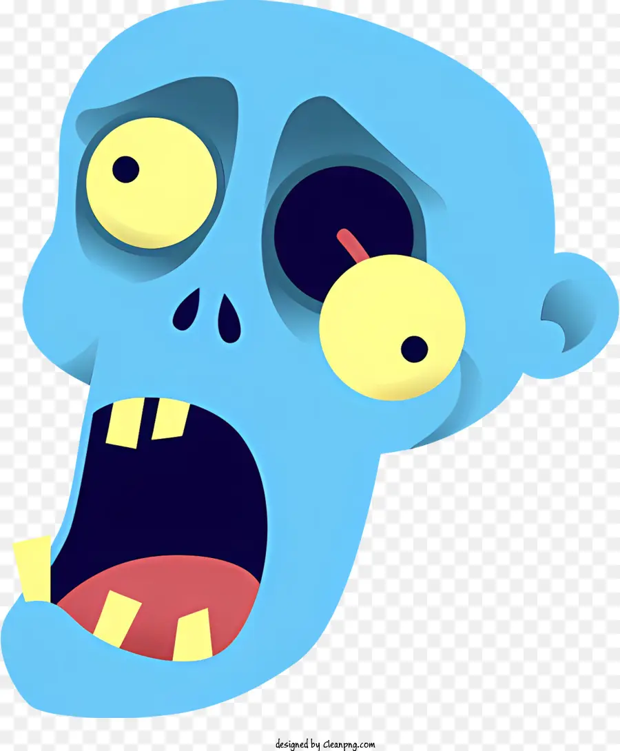 Hallowen，Zombi Biru PNG