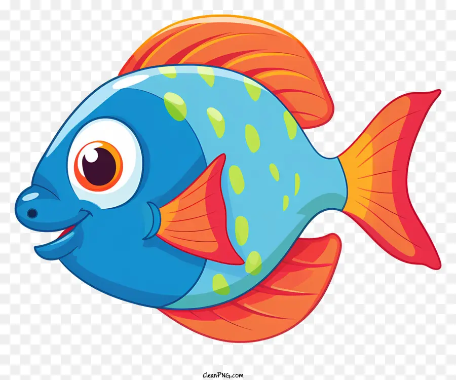 Kartun Ikan，Mata Besar PNG
