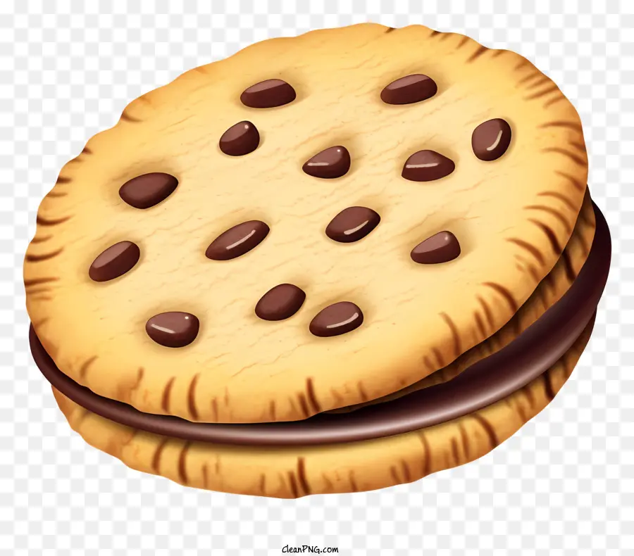 Chocolate Chip Cookie，Mengisi PNG