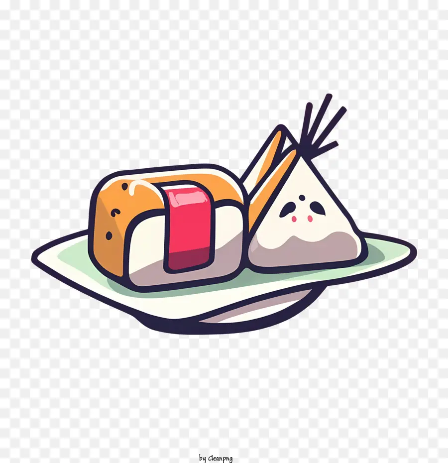 Musubi Dan Segitiga Onigiri，Sushi Dan Onigiri PNG