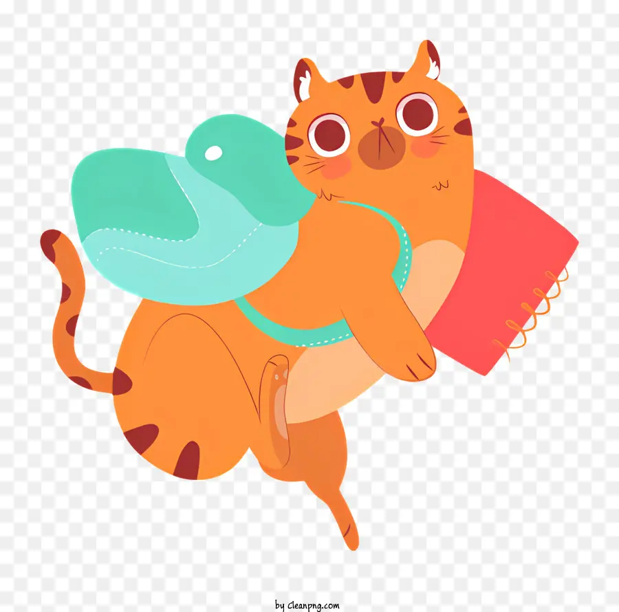 Kucing Lucu，Kucing Oranye Dengan Ransel PNG