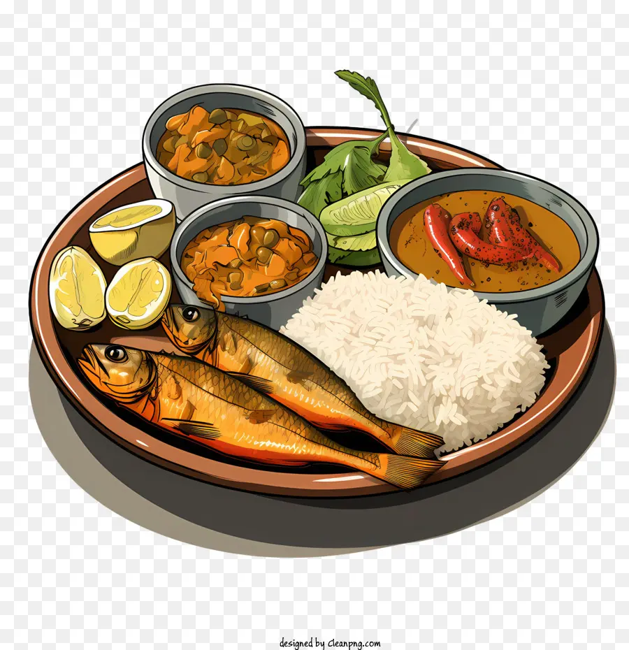 Bengali Masakan，Makanan Laut PNG