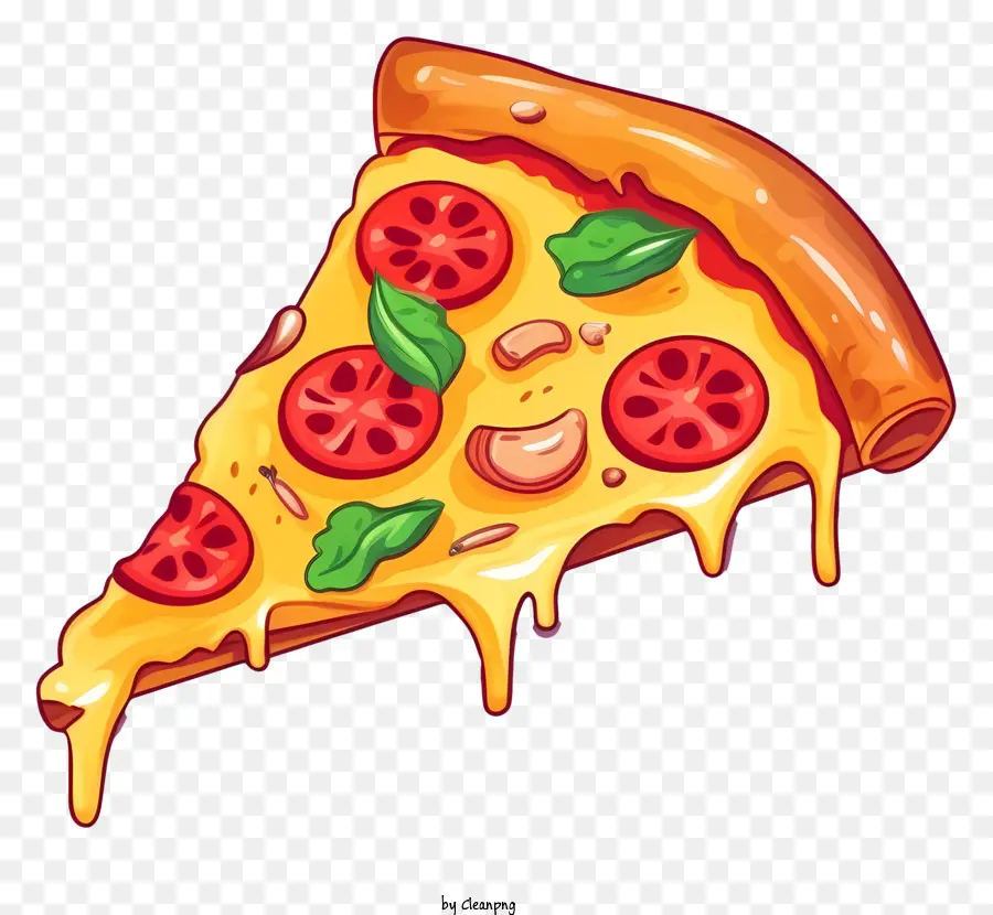 Topping Pizza，Irisan Pizza PNG