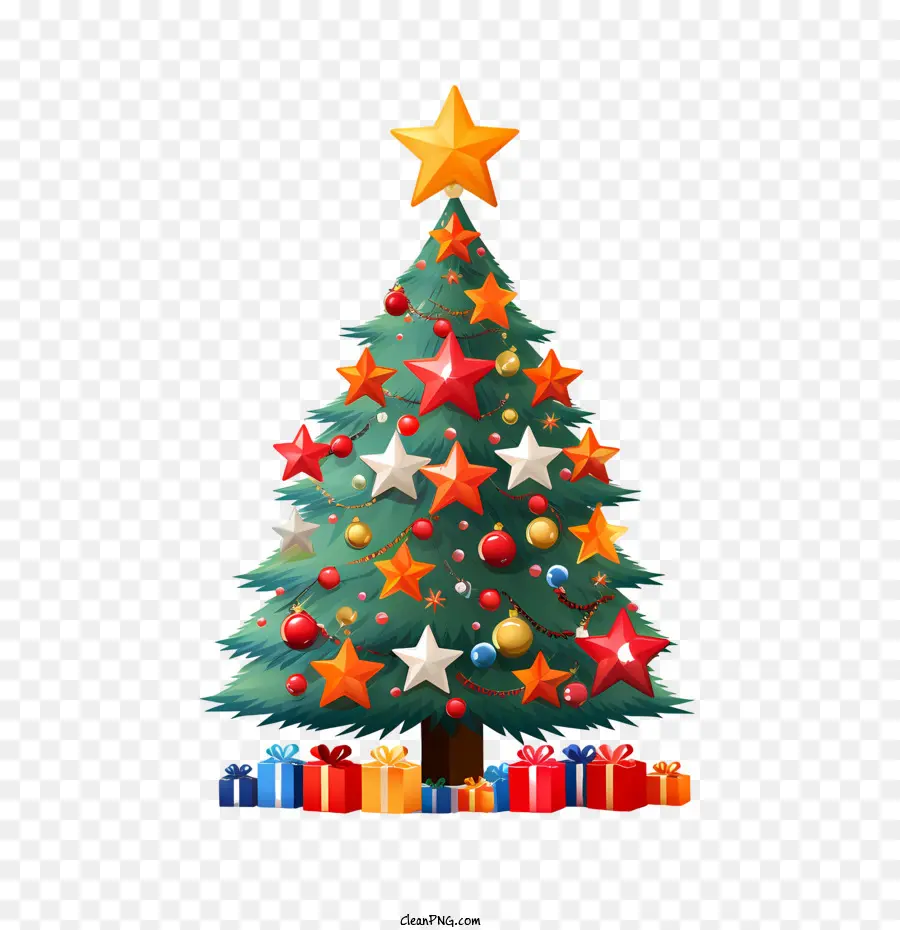 Pohon Natal，Kotak Hadiah PNG
