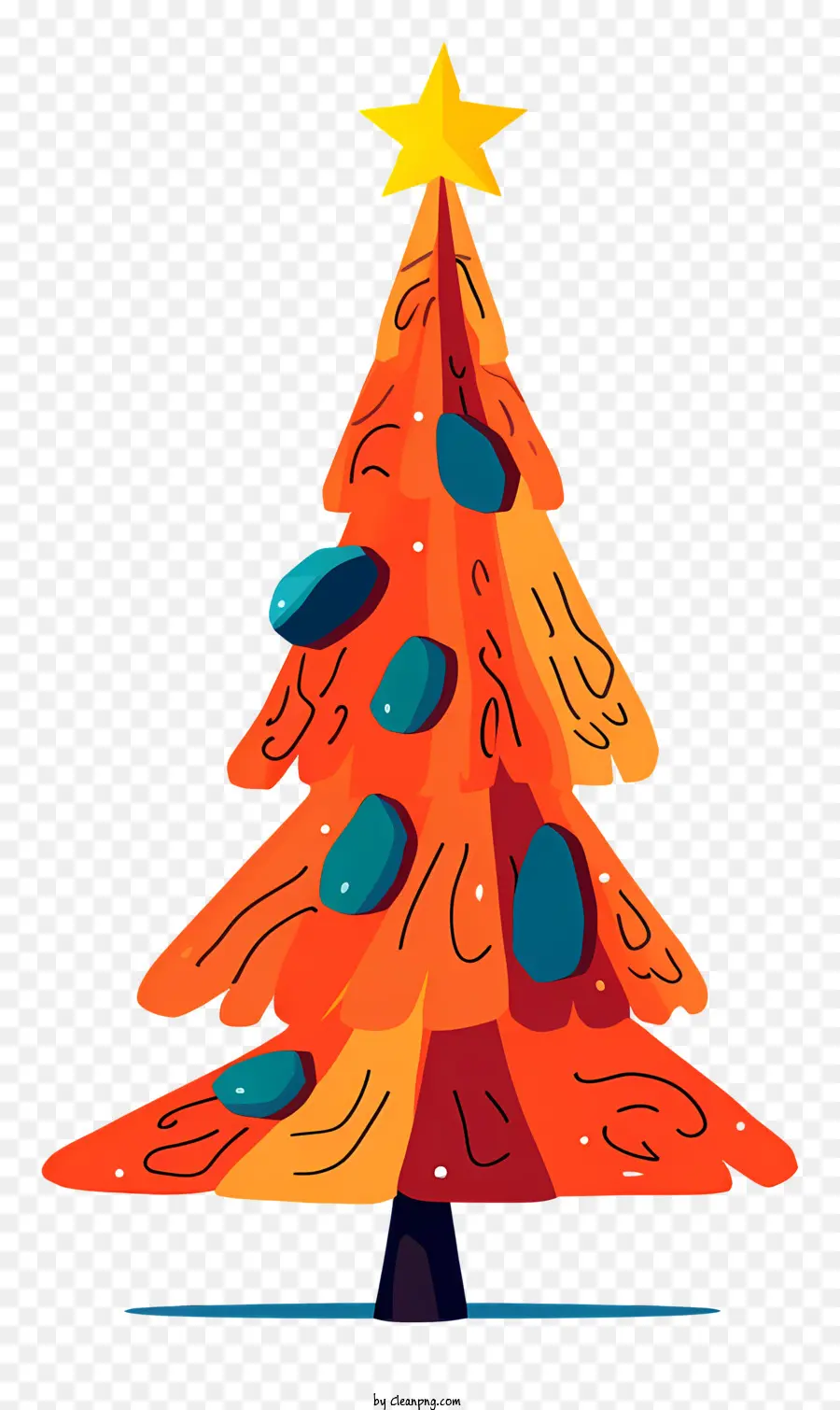 Pohon Natal，Warna Warni PNG