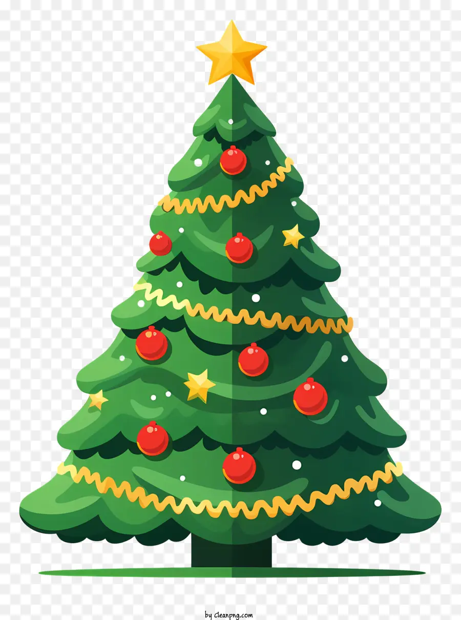 Pohon Natal，Dasar Hijau PNG