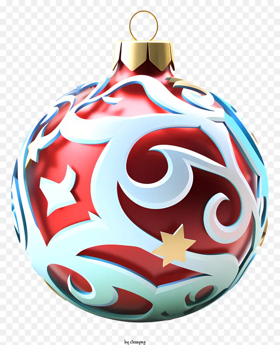 Ornamen Natal，Bola Merah Dan Biru PNG