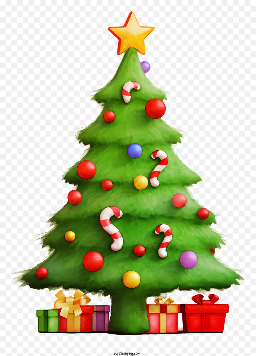 Pohon Natal，Bola Merah Dan Hijau PNG