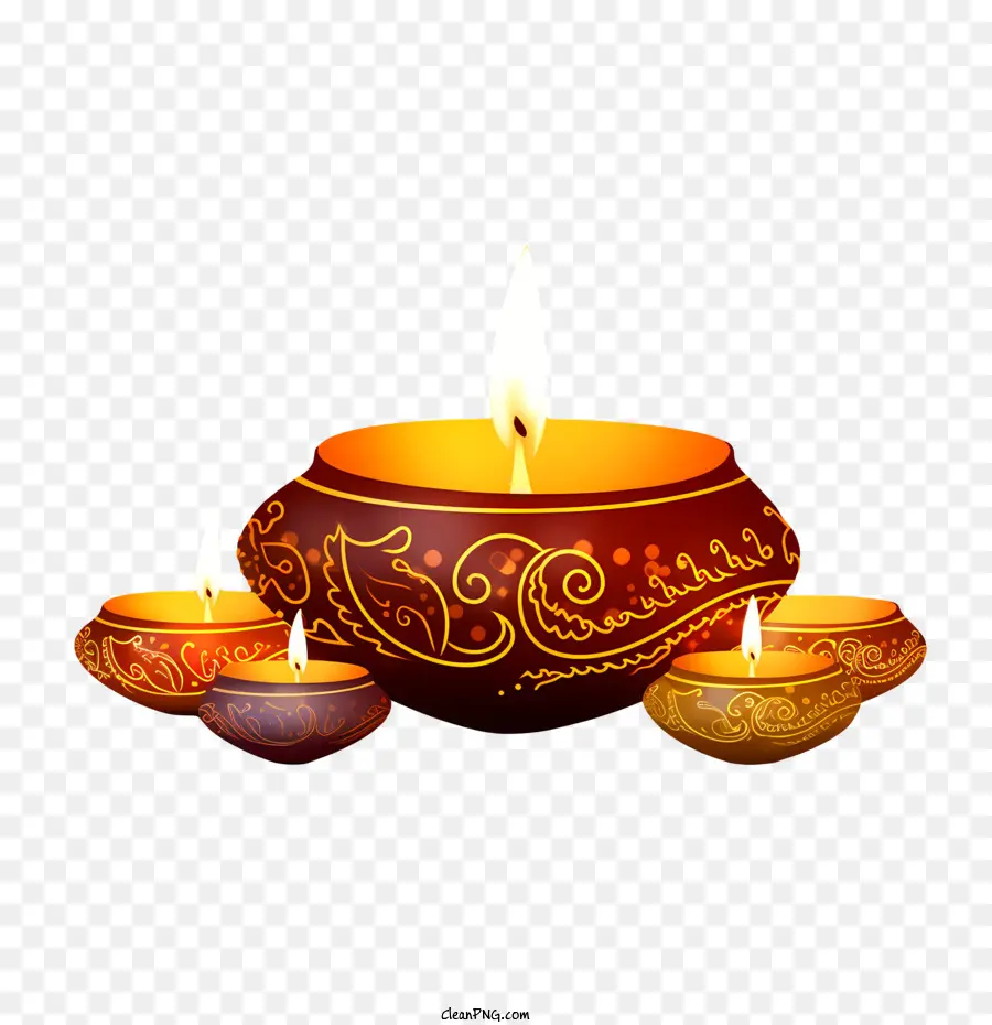 Diwali Diya，Lampu PNG