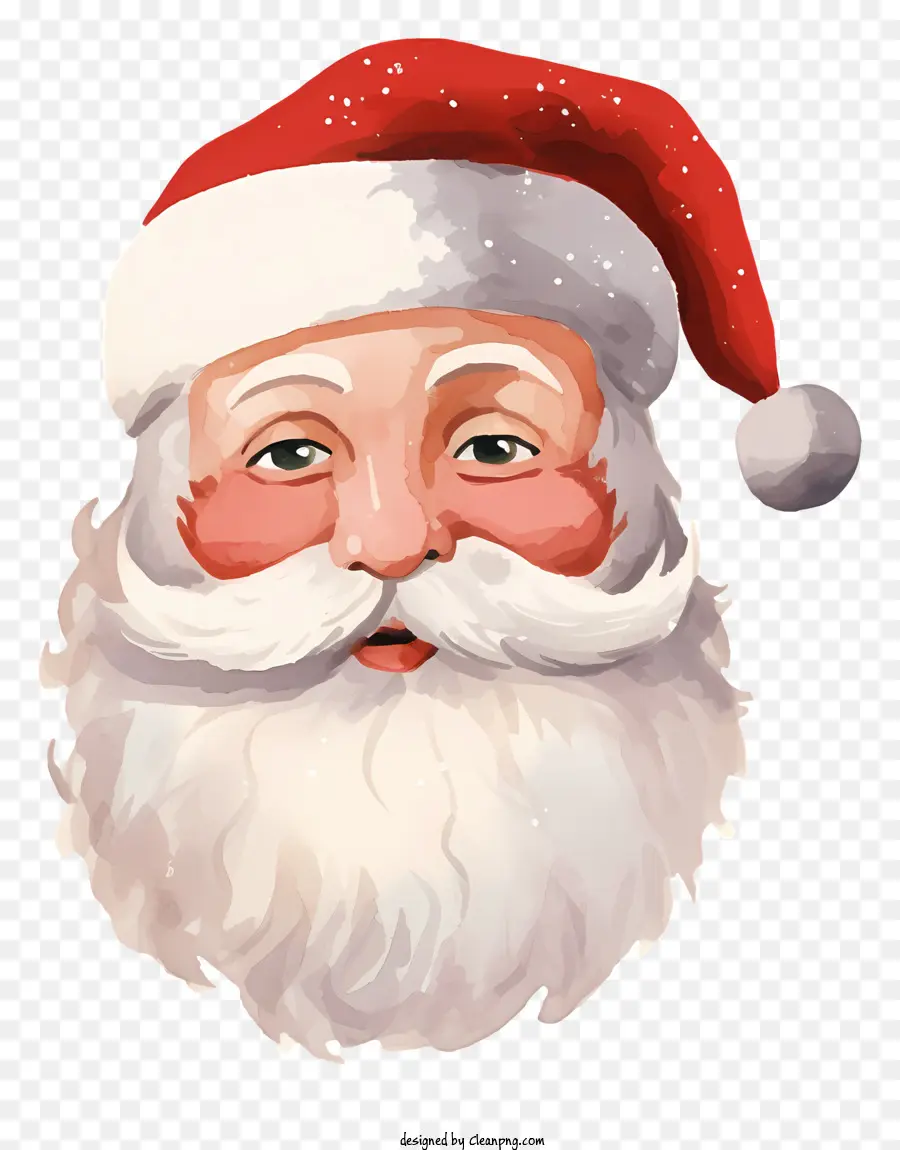 Santa Claus，Topi Santa Merah Dan Putih PNG