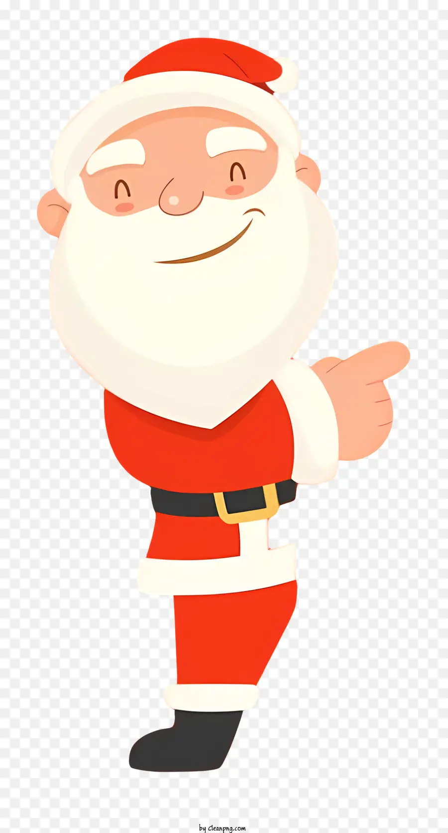 Santa Claus Kartun，Jas Merah Dan Merah PNG
