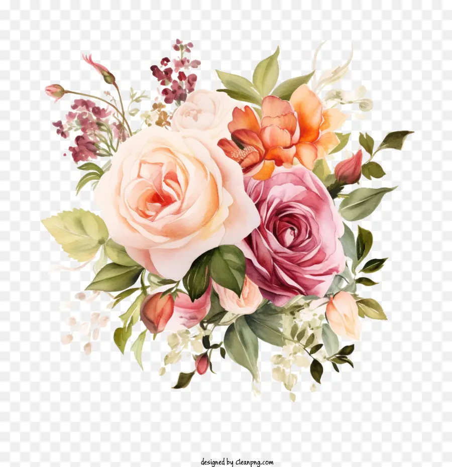 Bunga Pernikahan，Karangan PNG