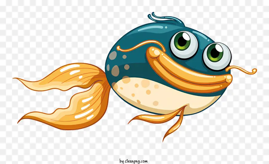 Kartun Ikan，Tersenyum Ikan PNG