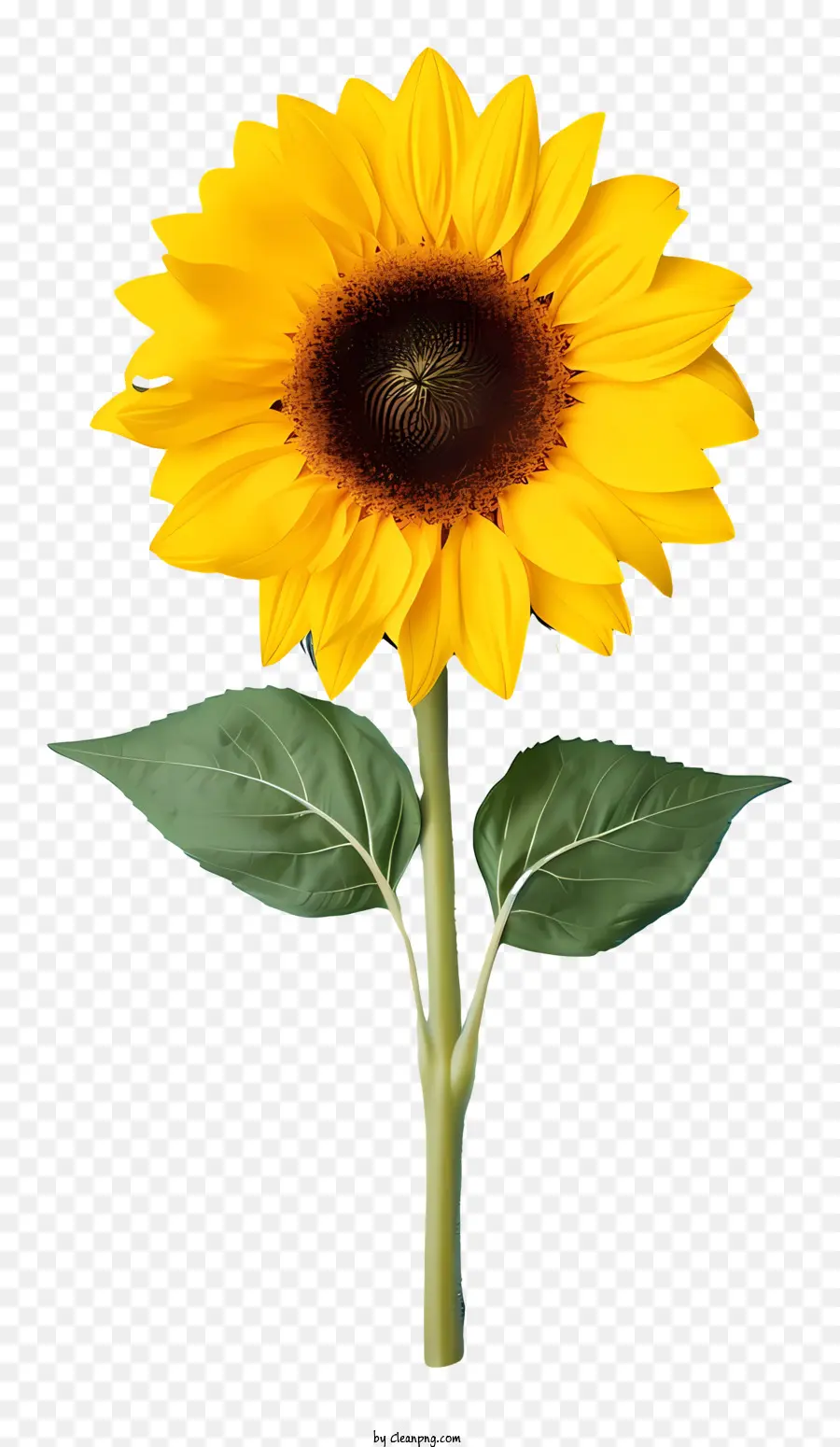 Bunga Matahari，Bunga Matahari Besar PNG